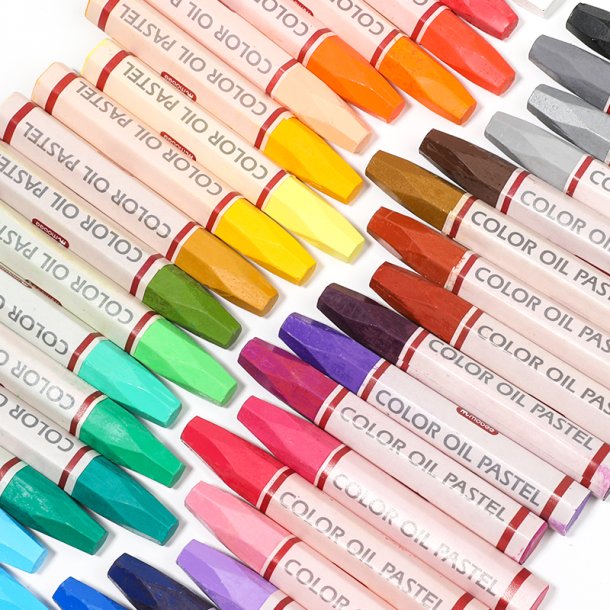 Mobee Farvede Oliepasteller - 36-Pak