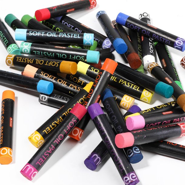 Mobee Blde Oliepasteller, Klassiske Farver - 36+2-Pak