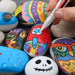 Mobee - Dobbeltendede Akryltuscher 20-Pak