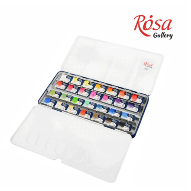 Rosa Gallery "Botanical" Akvarelbrikker - 28-pan st