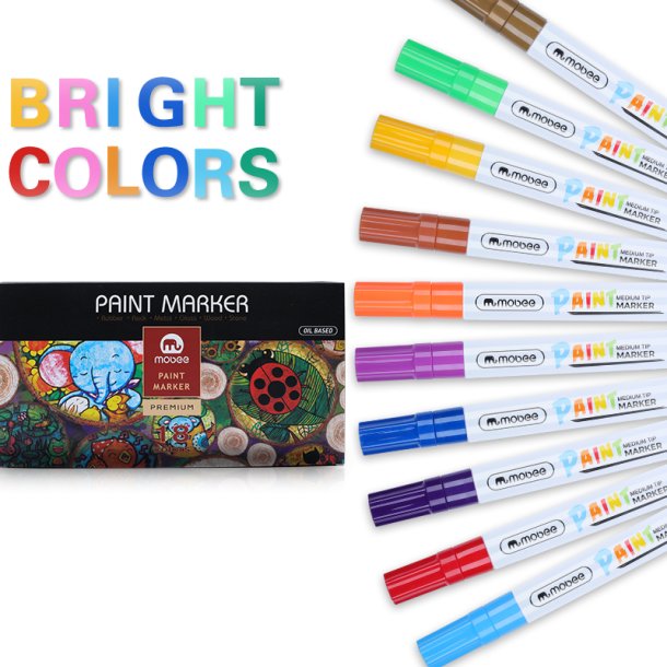 Mobee - Paint Markers Medium Tip 18-Pak