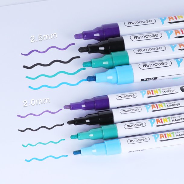 Mobee - Paint Markers Fine Tip 18-Pak