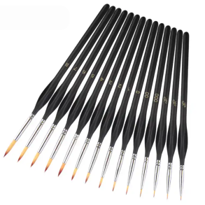 Penselst m. komfortgreb 9-Pak - Rund