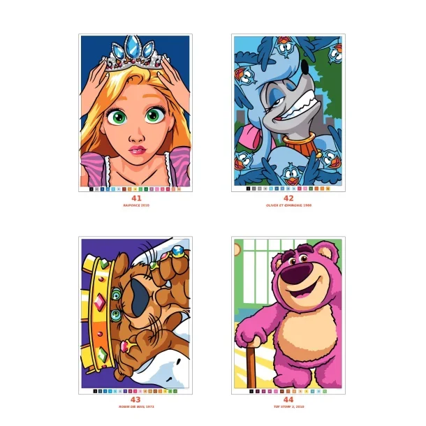 Disney Great Classics MEGA pakke - 48 stk. Akryltusch.