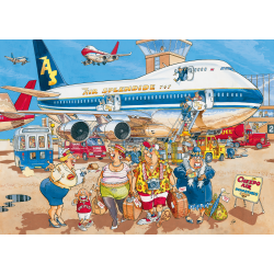 Genoptrykt Puslespil "Wasgij Original 2 Happy Holidays!" 1000 Brikker