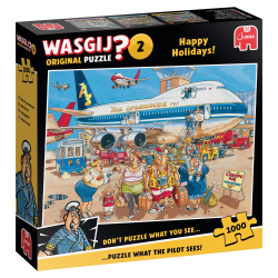 Genoptrykt Puslespil "Wasgij Original 2 Happy Holidays!" 1000 Brikker