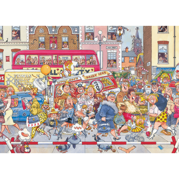 Genoptrykt Puslespil "Wasgij Original 3 Full Monty Fever!" 1000 Brikker