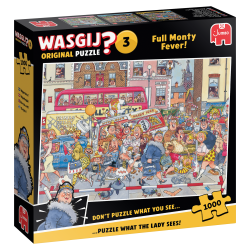 Genoptrykt Puslespil "Wasgij Original 3 Full Monty Fever!" 1000 Brikker