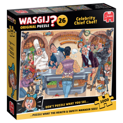 Genoptrykt Puslespil "Wasgij Original 26 Celebrity Cheif Chef!" 1000 Brikker