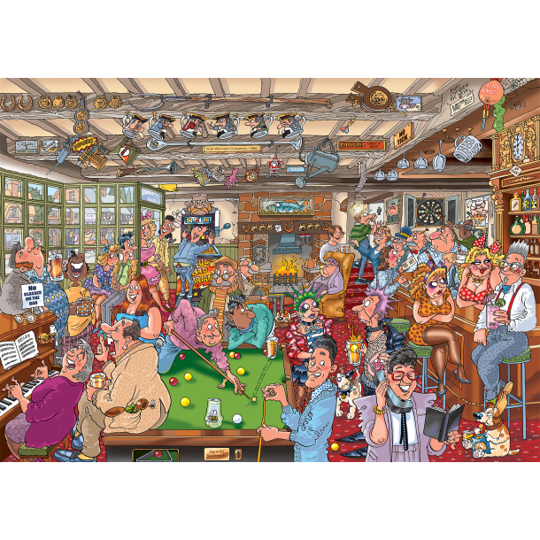 Genoptrykt Puslespil "Wasgij Destiny 19 The Puzzlers Arms!" 1000 Brikker