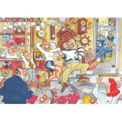 Genoptrykt Puslespil "Wasgij Mystery 2 Stop the Clock!" 1000 Brikker