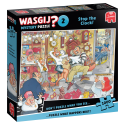 Genoptrykt Puslespil "Wasgij Mystery 2 Stop the Clock!" 1000 Brikker