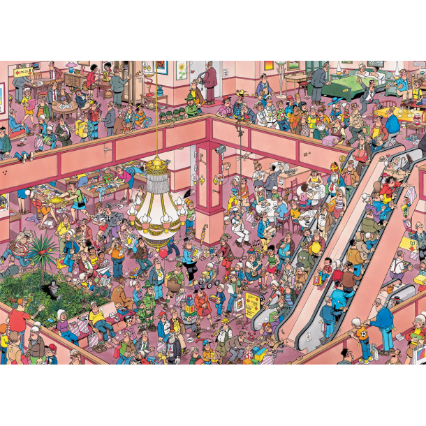 Genoptrykt Puslespil af JVH "Shop Till You Drop" 1000 Brikker