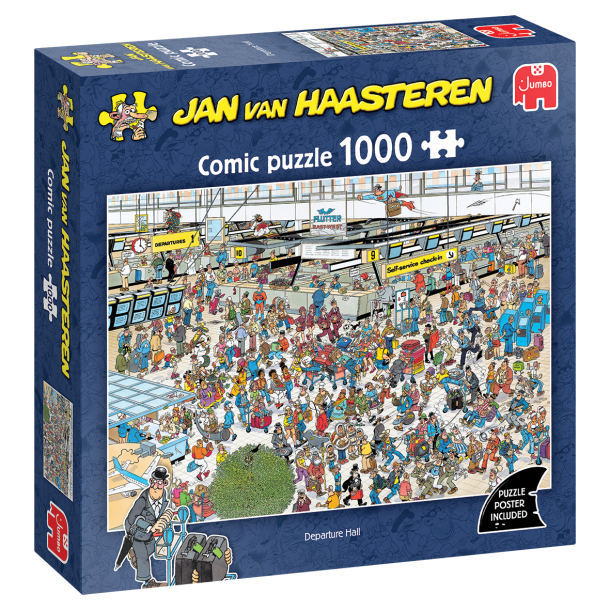 Genoptrykt Puslespil af JVH "Departure Hall" 1000 Brikker