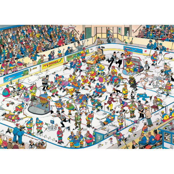 Genoptrykt Puslespil af JVH "Ice Hockey" 1000 Brikker