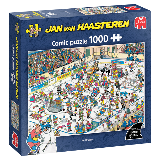 Genoptrykt Puslespil af JVH "Ice Hockey" 1000 Brikker