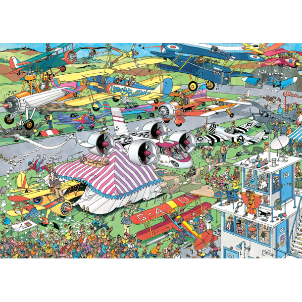 Genoptrykt Puslespil af JVH "The Air Show" 1000 Brikker