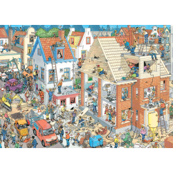 Genoptrykt Puslespil af JVH "The Building Site" 1000 Brikker