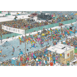 Genoptrykt Puslespil af JVH "Eleven City Ice Tour" 1000 Brikker