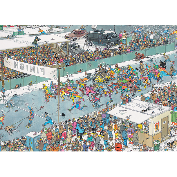 Genoptrykt Puslespil af JVH "Eleven City Ice Tour" 1000 Brikker