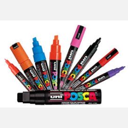 POSCA Ultimativt sortiment - PC-1M, PC-1MR, PC-3M (96 stk)