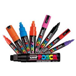 POSCA Ultimativt sortiment - PC-1M, PC-1MR, PC-3M (96 stk)