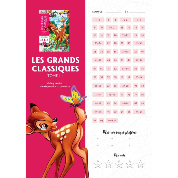 Disney Paint-by-Numbers - Companion Book Disney Mystery Coloring Trackers