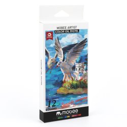Mobee Farvede Oliepasteller - 12-Pak