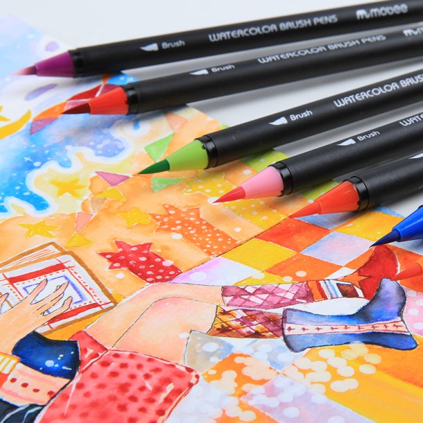 Mobee - Watercolor Brushpens 48-Pak