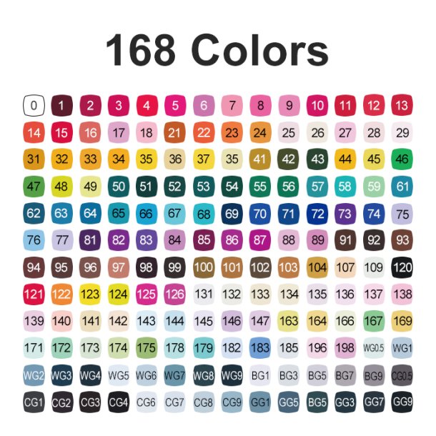 Mobee -  168-Stk Pro Twin Marker