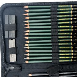 Skitse- &amp; Tegnemappe med 43 Dele