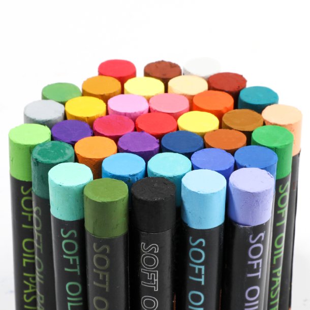 Mobee Blde Oliepasteller, Klassiske Farver - 36+2-Pak