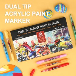 Mobee - Dobbeltendede Akryltuscher 20-Pak