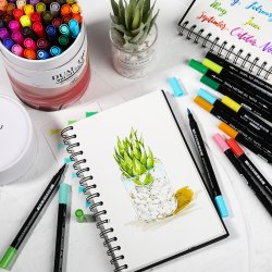 Mobee - 60-Stk Akvarel Brushpen St