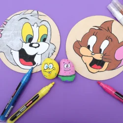 Mobee Stenmalingspakke - Akryltusch 20-Pak + Lak