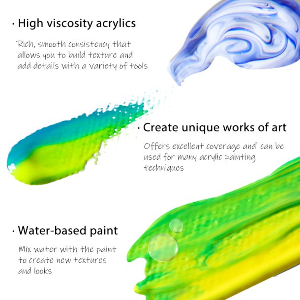 Mobee - Akrylmaling 12-Pak