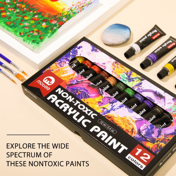 Mobee - Akrylmaling 12-Pak