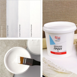 Rosa Hvid Gesso, 500 ml.