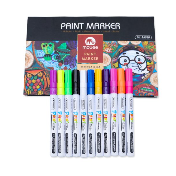 Mobee - Paint Markers Fine Tip 18-Pak