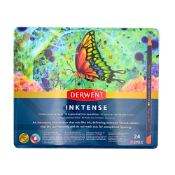 Derwent Inktense Blyanter, 24-Pak
