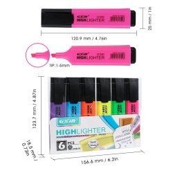 Mobee - Highlighters Neonfarver 6-pak