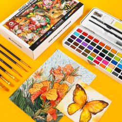 Mobee Akvarelst i Etui med Tilbehr - 50-Pak