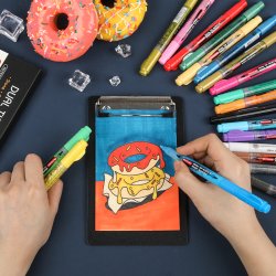 Mobee - Dobbeltendede Akryltuscher 20-Pak