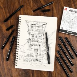 Mobee - Sorte Kalligrafipenne 10-Pak