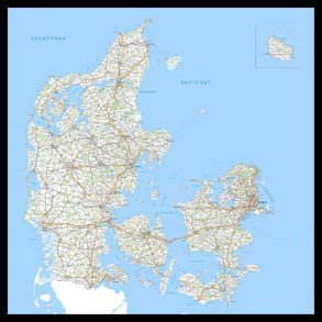 Rusland Pris Hvilken en Danmarkskort | Pynt væggen med kort her | Galleri Roholt