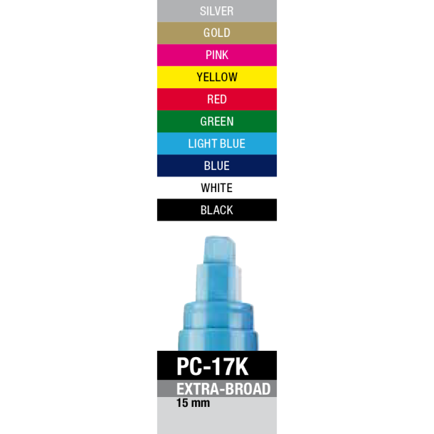 POSCA PC-17K - Fuldt sortiment (1x10)