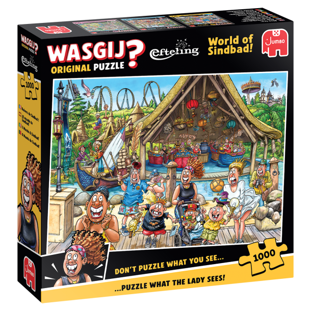 NYHED! Puslespil Wasgij Original Efteling "World of Sindbad!" 1000 Brikker