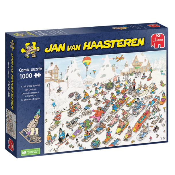 SRTILBUD Puslespil af JVH "It's All Going Downhill" 1000 Brikker