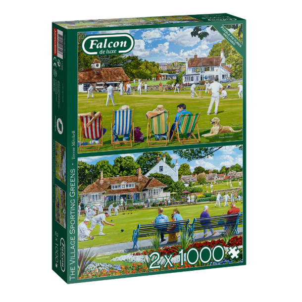 Puslespil Falcon "The Village Sporting Greens" 2x1000 Brikker Galleri