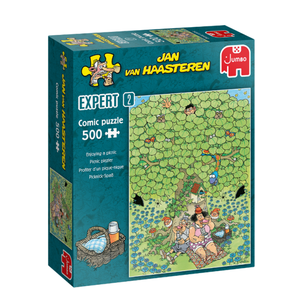 Puslespil af JVH Expert "Enjoying a Picnic" 500 Brikker